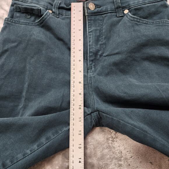 Gloria Vanderbilt Jeans Women 6 Green Amanda High Rise Tapered Leg Stretch Denim - Picture 12 of 15